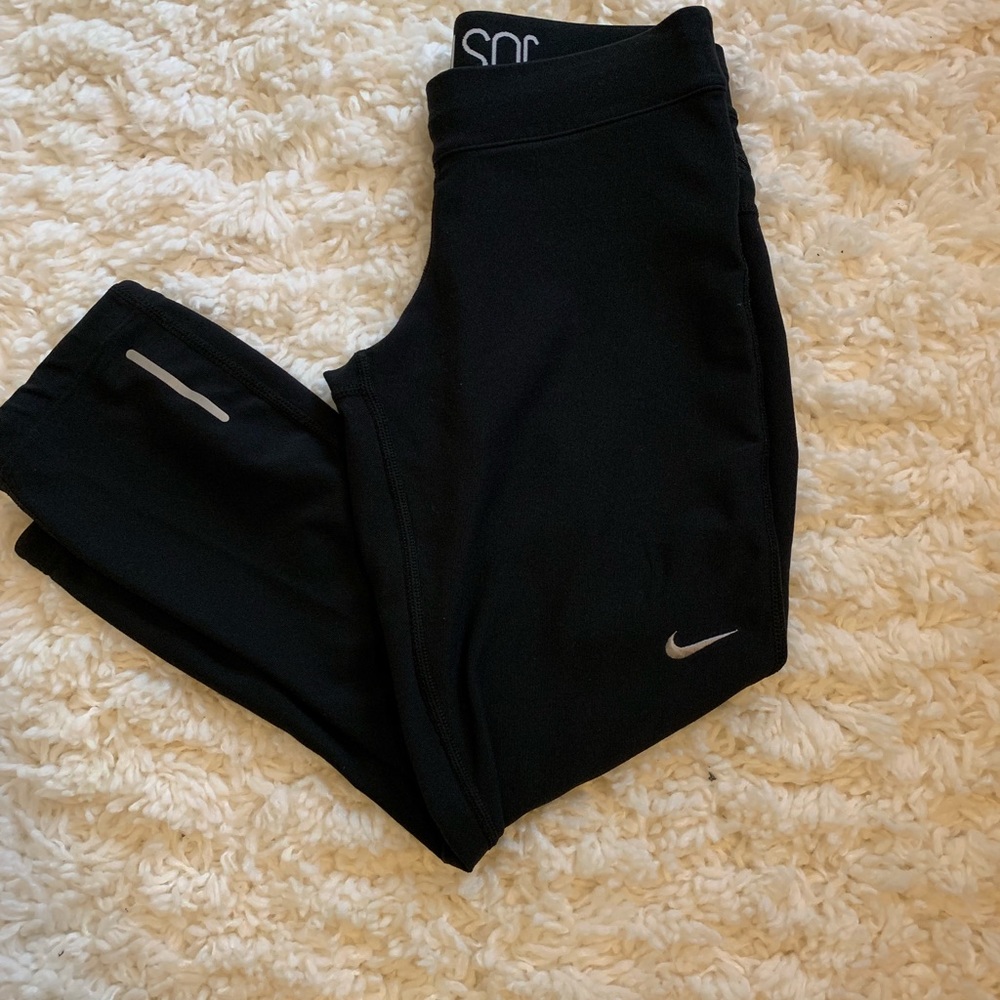 NIKE DRI FIT CROPPED LEGGINGS (XS, black)